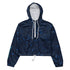 Blue Mahi-mahi Dolphin Women’s cropped windbreaker